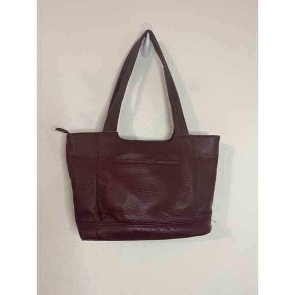 The Sak Handbags - The Sak De Young Tote Bag in Burgundy/Red Pebbled Leather Excellent